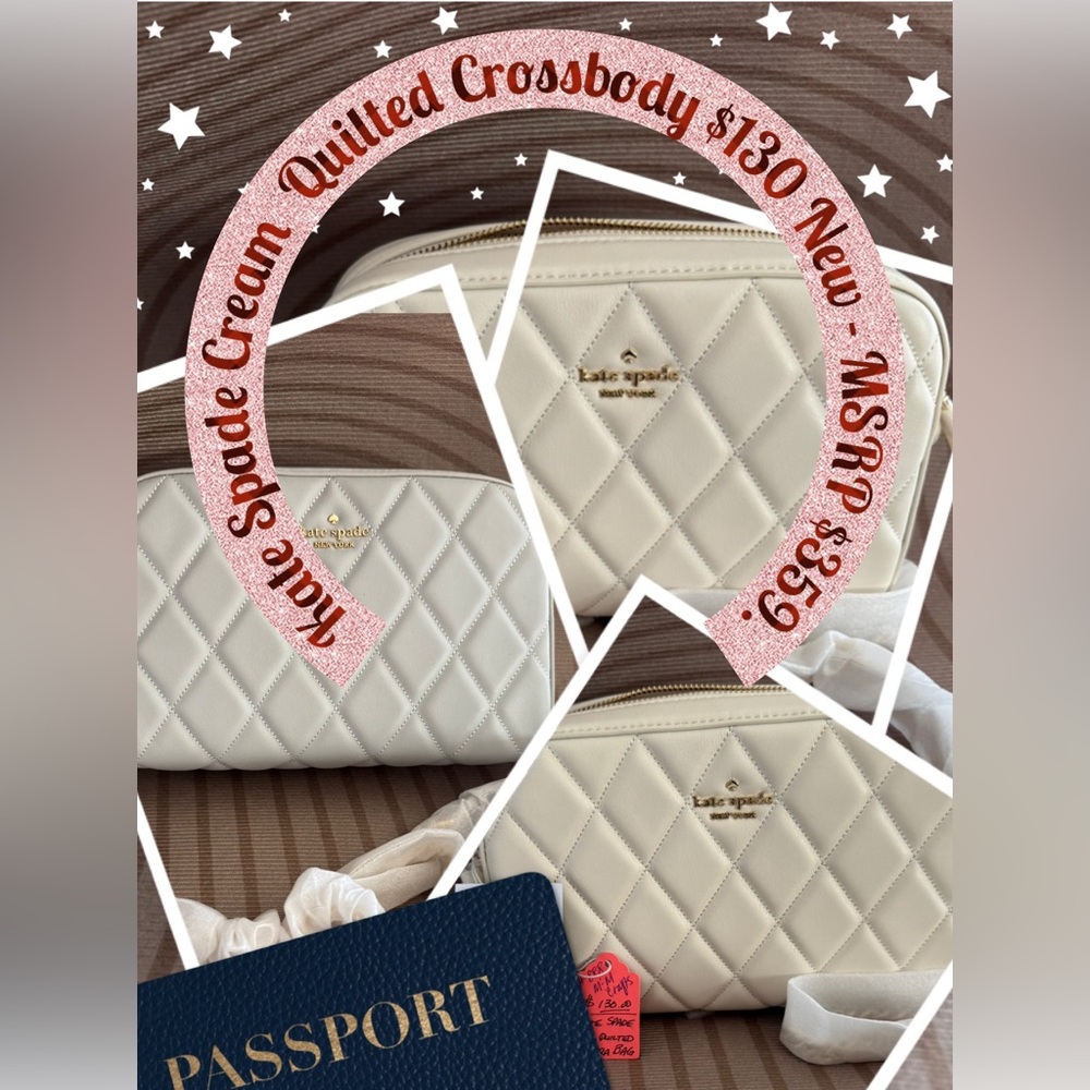 Kate Spade Crossbody - Cream/Gold
